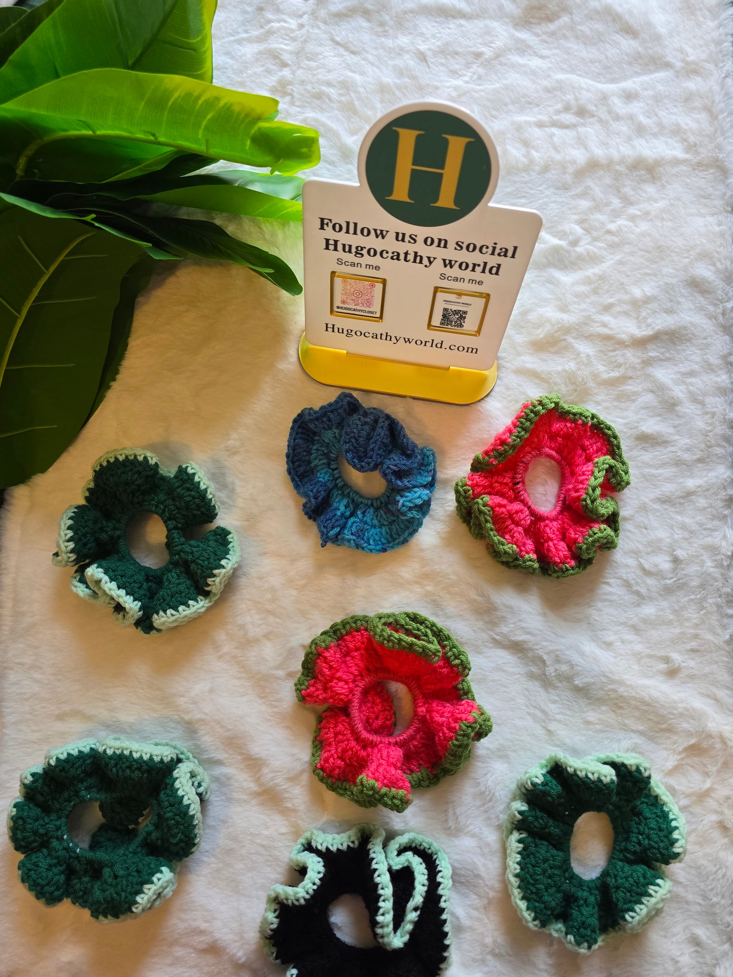 Crochet Hair Scrunchies